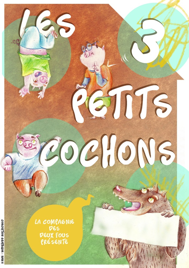 Les  3 petits  cochons en cours 