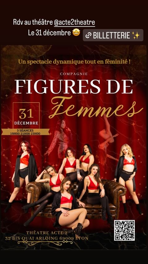 REVEILLON 31 DECEMBRE 2023 - FIGURES DE FEMMES - CABARET MODERNE - 1h15 REVEILLON 31 DECEMBRE 2023 - FIGURES DE FEMMES - CABARET MODERNE - 1h15