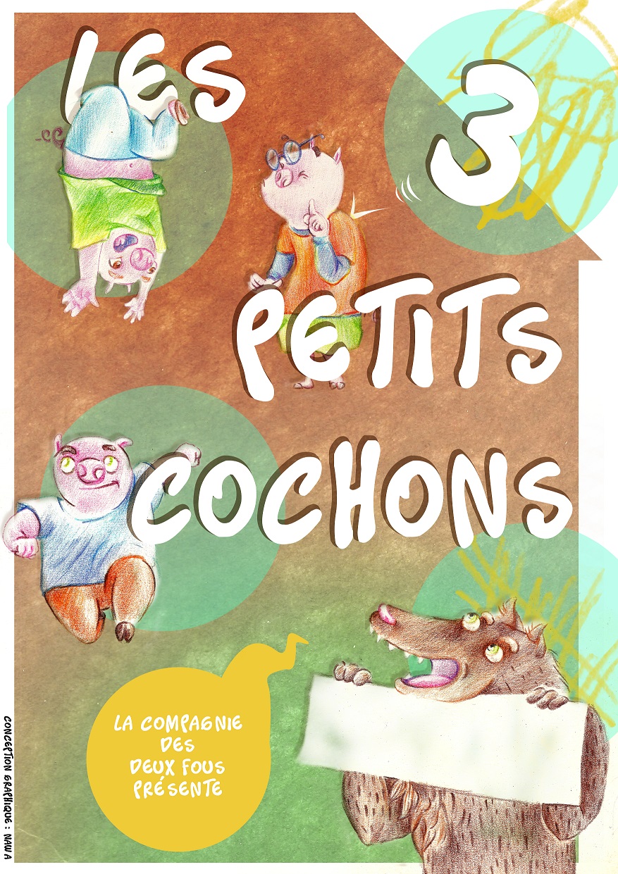 Les  3 petits  cochons en cours 