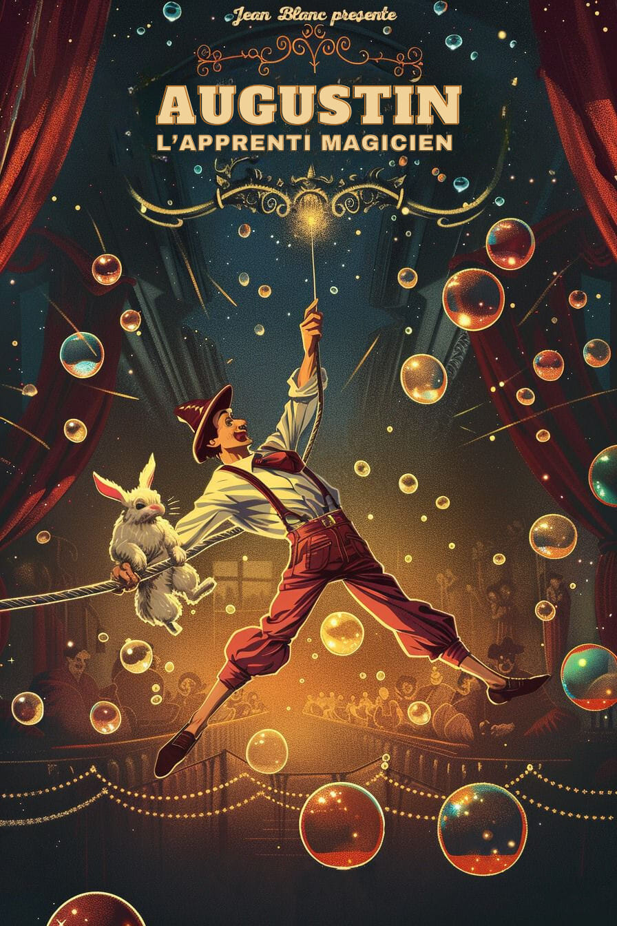 LES AVENTURES D'AUGUSTIN LE CLOWN MAGICIEN - DES 2 ANS  - JEAN BLANC  