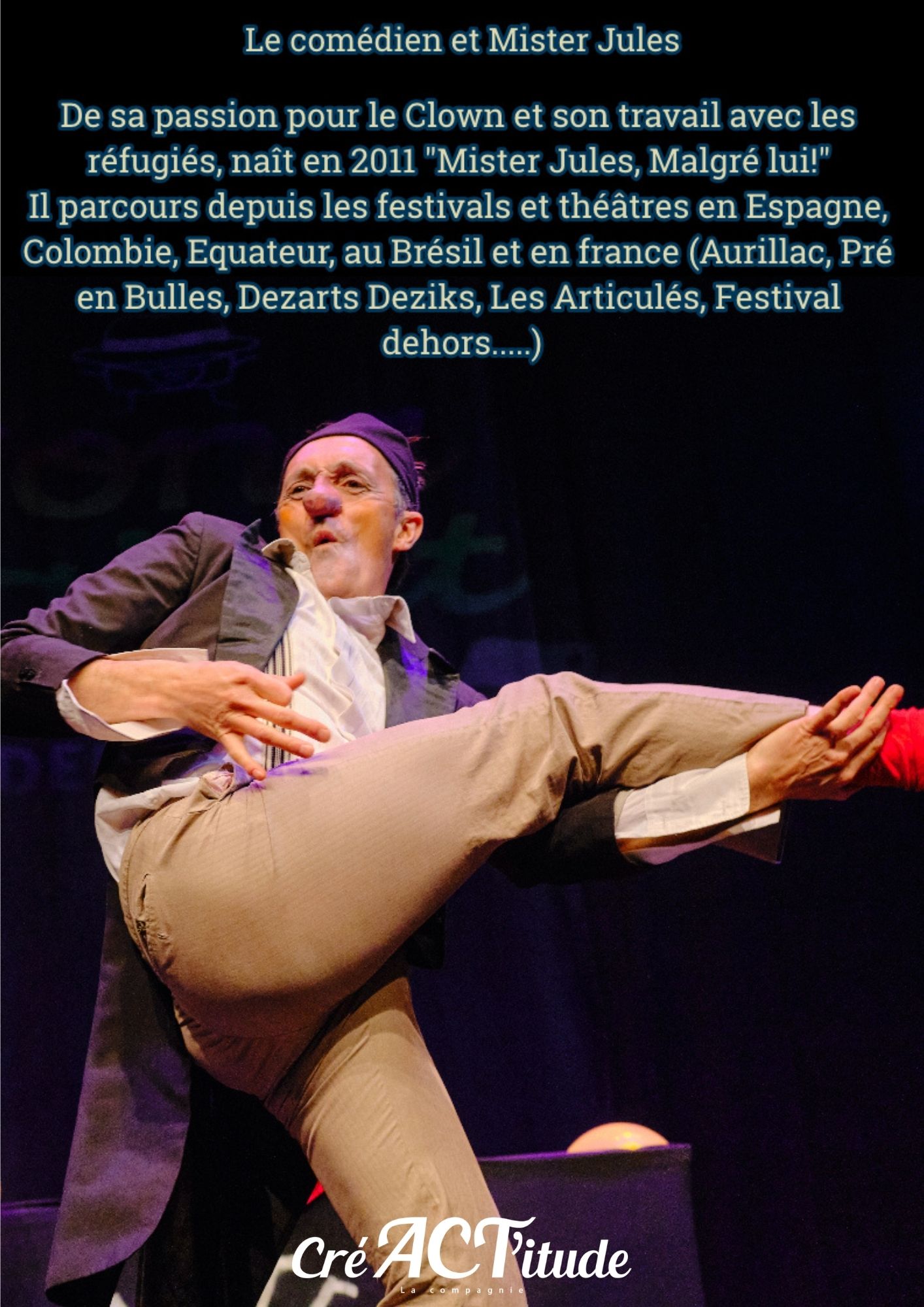  MISTER JULES MAGICIEN MALGRE LUI ! TOUS PUBLIC  - DES 5 ANS  -  45 MN  - CIE CRÉACTITUDE