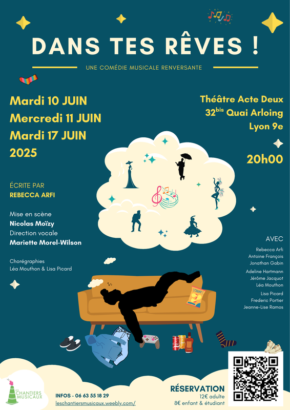 DANS TES RÊVES ! COMEDIE - DE  REBECCA ARFI -1h30