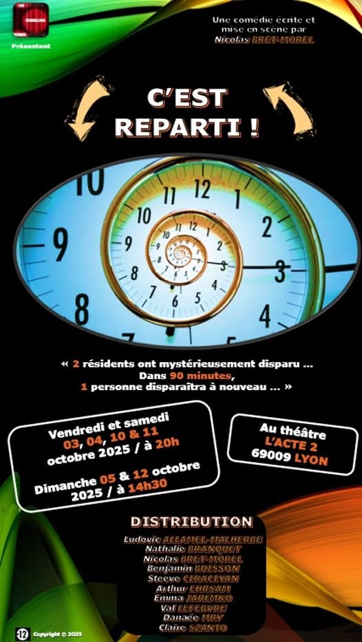 C'EST REPARTI ! - COMÉDIE  - TROUPE LES PENDRILLONS ROUGES C'EST REPARTI ! - COMÉDIE  - TROUPE LES PENDRILLONS ROUGES