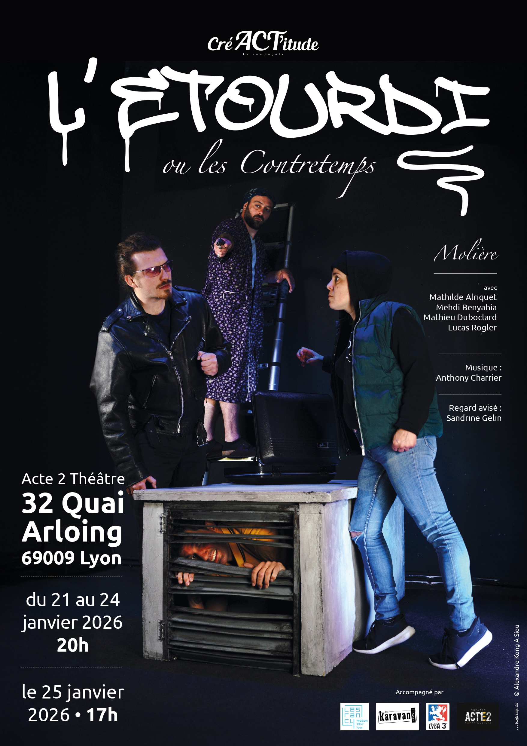 « L’ÉTOURDI ou LES CONTRE-TEMPS » DE MOLIÈRE - 1H15 -  COMPAGNIE CréACTitude